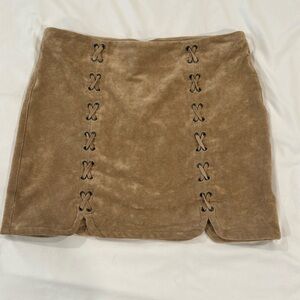 Women’s Tractr Blu Suede Mini Skirt
